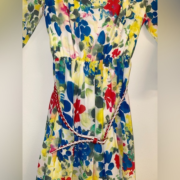 Alice & Olivia floral silk dress size xs - Picture 4 of 9